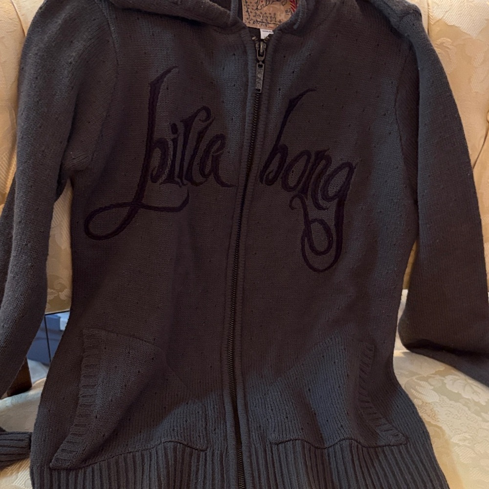 Billabong Grayish/Green Hooded Cardigan

                           SOLD